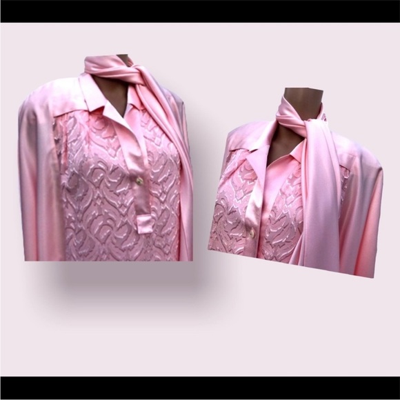 Retro Pink Satin Dress - Picture 4 of 10